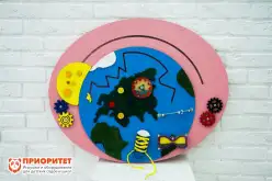 Детская доска Бизиборд «Родная планета» односторонний1