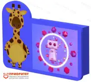 Детская интерактивная сенсорная панель Жираф стандарт №2 для детского сада1