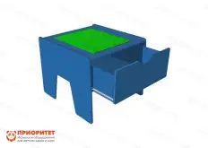 Лего-стол для конструирования «Новые горизонты» (ультраголубой)1