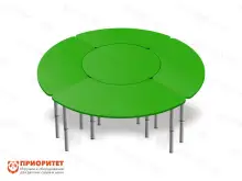 Стол растущий на регулируемых ножках «В кругу друзей» (зеленый)1