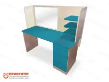 Стол логопеда с зеркалом «Лого-Комфорт» (голубой)1