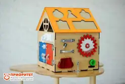 Игрушка Бизиборд домик для девочки 1 год со светом Знайка 40х40х50 см1