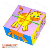 Мягкие кубики для малышей Собери картинку. Домашние животные1