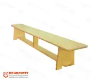 Гимнастическая скамейка с деревянными ножками (2 м, фанера)1