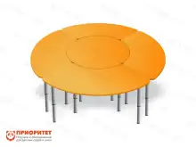 Регулируемый детский стол «В кругу друзей» оранжевый1