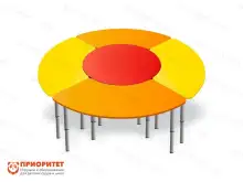 Регулируемый детский стол «В кругу друзей» трехцветный1