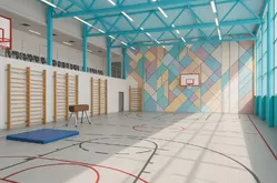 Спортивный зал в школе: оснащение и оформление