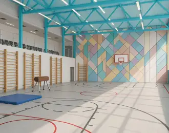 Спортивный зал в школе: оснащение и оформление