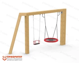Качели «Бастион» Wood