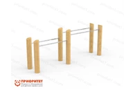 Брусья двухуровневые Wood