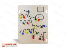 Тактильно-развивающая панель-лабиринт Интересные маршруты Тактильно-развивающая панель-лабиринт Интересные маршруты1