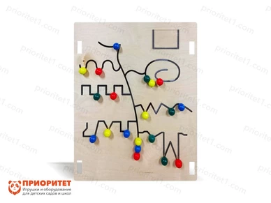 Тактильно-развивающая панель-лабиринт «Интересные маршруты»