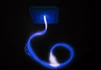 Фиброоптический пучок лучики в ладошке синий