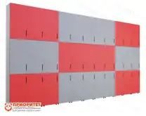 Шкаф встраиваемый закрытый многосекционный №11