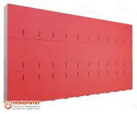 Шкаф встраиваемый закрытый многосекционный №21