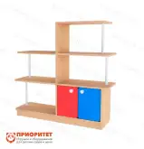 Стеллаж «Живой уголок» (цветной фасад)1