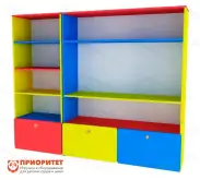 Стеллаж «Незнайка» (цветной)1