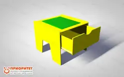 Лего-стол для конструирования «Новые горизонты» (желтый)1