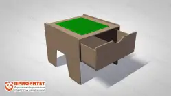 Лего-стол для конструирования «Новые горизонты» (коричневый)1