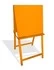 Мольберт деревянный двухсторонний «Мир искусства» (оранжевый)