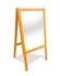 Мольберт напольный с зеркалом «Креативный взгляд» (оранжевый)