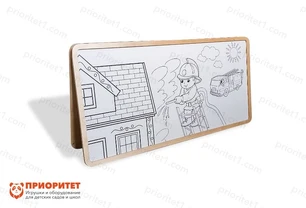 Напольный двойной модуль «Многоразовая раскраска» (150x75)