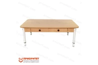 Стол детский регулируемый «Дошколенок» с ящиками (ЛДСП, 0-3 группа) цветной