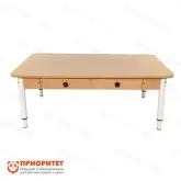 Стол детский регулируемый «Дошколенок» с ящиками (ЛДСП, 0-3 группа) цветной1