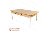 Стол детский регулируемый «Дошколенок» с ящиками (ЛДСП, 0-3 группа)