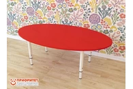 Стол детский регулируемый «Овальный» (ЛДСП, 0-3 группа) цветной