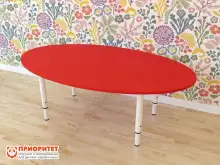 Стол детский регулируемый «Овальный» (ЛДСП, 0-3 группа) цветной1