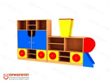 Модульная стенка «Паровозик» модуль №1 (цветной)1