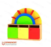 Модульная стенка «Радуга» модуль №2 (цветной фасад)1