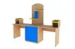 Стол-уголок «Изо» (цветной фасад)