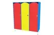 Шкаф 3-секционный (цветной)