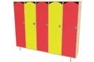 Шкаф 5-секционный «Компакт» (цветной фасад)