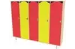 Шкаф 5-секционный (цветной фасад)