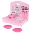 Кухня детская мини розовая (6 предметов)