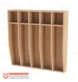 Шкаф для полотенец навесной 5-секционный (60x65 см)1
