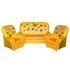 Набор мягкой мебели «Бабочки» желтый