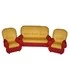 Набор мягкой мебели «Добрый гном» красно-желтый №2