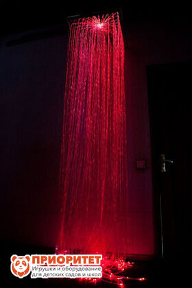 Фибероптический душ «Радужный дождь с зеркалом» с пу для сенсорной комнаты