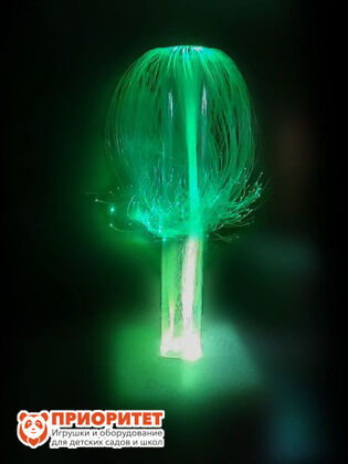 Световая каскадирующая трубка искристый фонтан зеленого цвета