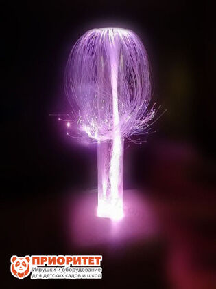 Световая каскадирующая трубка искристый фонтан розового цвета