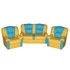 Набор мягкой мебели «Пузатик» желто-голубой
