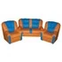 Набор мягкой мебели «Пузатик» оранжево-голубой