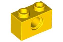 TECHNIC Кирпичик 1X2, R4.9 (желтый)