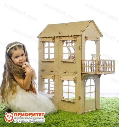 Кукольный дом, средний размер, фанера 3 мм 3