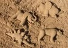 Набор формочек для игр с песком Тигр, мамонт, стегозавр, трицерапторс 2