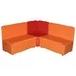 Набор мягкой угловой мебели «Теремок» оранжево-красный